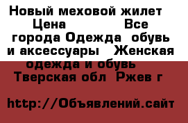 Новый меховой жилет › Цена ­ 14 000 - Все города Одежда, обувь и аксессуары » Женская одежда и обувь   . Тверская обл.,Ржев г.